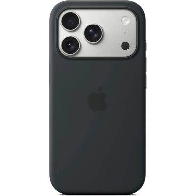 Apple iPhone 17 Pro, MagSafe -silikonikuori, Musta Apple iPhone 17 Pro, MagSafe -silikonikuori, Musta