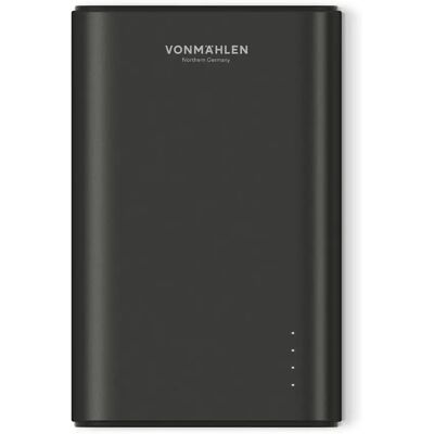 VONMÄHLEN Evergreen 10000mAh, Quick Charge 3.0 -varavirtalähde, Musta VONMÄHLEN Evergreen 10000mAh, Quick Charge 3.0 -varavirtalähde, Musta