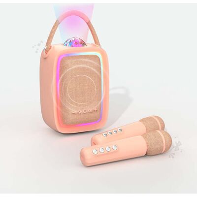 MOB Karaoke Singy Party SP-PK-01 Bluetooth Karaokejärjestelmä, pinkki MOB Karaoke Singy Party SP-PK-01 Bluetooth Karaokejärjestelmä, pinkki