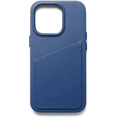 Mujjo - iPhone 14 Pro - Monaco Blue - Wallet Case Mujjo - iPhone 14 Pro - Monaco Blue - Wallet Case