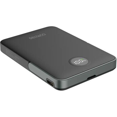Deltaco Pb-Q1007 - Powerbank - 5000mAh, Langaton, Magneettinen Jalusta - Musta Deltaco Pb-Q1007 - Powerbank - 5000mAh, Langaton, Magneettinen Jalusta - Musta