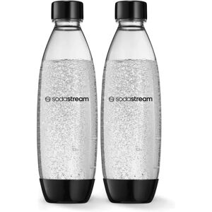 SodaStream DUO Tritan -hiilihapotuspullot (Musta/Läpinäkyvä), 1 litra, 2 kappaletta SodaStream DUO Tritan -hiilihapotuspullot (Musta/Läpinäkyvä), 1 litra, 2 kappaletta
