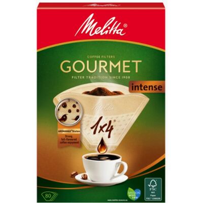 Melitta Original Intense -kahvisuodatinpussit 1x4 Ruskea 80 kappaletta Melitta Original Intense -kahvisuodatinpussit 1x4 Ruskea 80 kappaletta