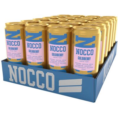 Nocco BCAA Goldiberry 330ml -energiajuoma, 24 kpl Nocco BCAA Goldiberry 330ml -energiajuoma, 24 kpl