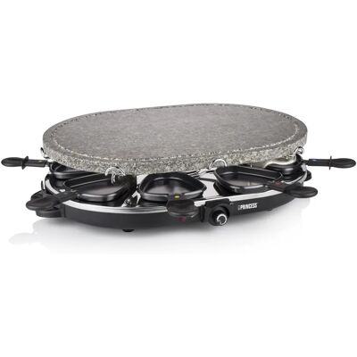 Princess Classic Stone & Raclette Set sähköinen rakletti- ja kivigrilli, 1200 W, 8 henkilöä, Musta Princess Classic Stone & Raclette Set sähköinen rakletti- ja kivigrilli, 1200 W, 8 henkilöä, Musta