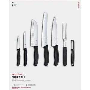 Victorinox Swiss Classic -keittiöveitsisetti, 7 osaa, Musta Victorinox Swiss Classic -keittiöveitsisetti, 7 osaa, Musta