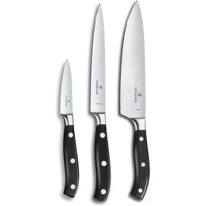 Victorinox Grand Maitre taottu veitsisarja, 3-osainen, musta Victorinox Grand Maitre taottu veitsisarja, 3-osainen, musta