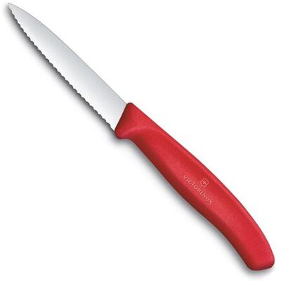 Victorinox Swiss Classic sahalaitainen kuorimaveitsi 8 cm (Punainen) Victorinox Swiss Classic sahalaitainen kuorimaveitsi 8 cm (Punainen)