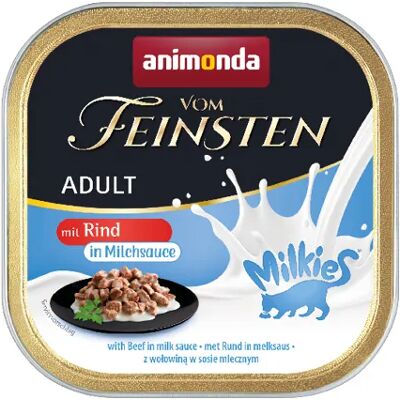 Animonda Vom Feinsten Adult Milkies Naudanlihaa maitokastikkeessa, Kissan märkäruoka, 100 g Animonda Vom Feinsten Adult Milkies Naudanlihaa maitokastikkeessa, Kissan märkäruoka, 100 g