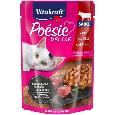 Vitakraft Poésie Délice Beef, Kissan märkäruoka, Adult, Viljaton, 85 g Vitakraft Poésie Délice Beef, Kissan märkäruoka, Adult, Viljaton, 85 g