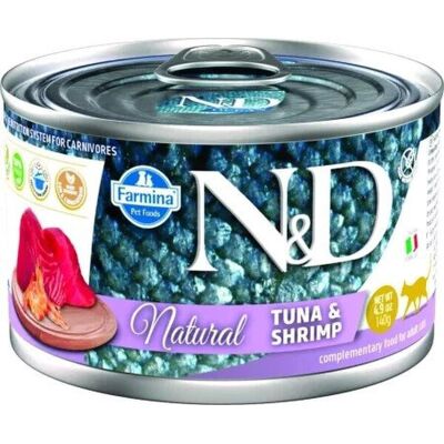 Farmina N&D Kissa Märkäruoka Tonnikala & Katkarapu - 140 g Farmina N&D Kissa Märkäruoka Tonnikala & Katkarapu - 140 g