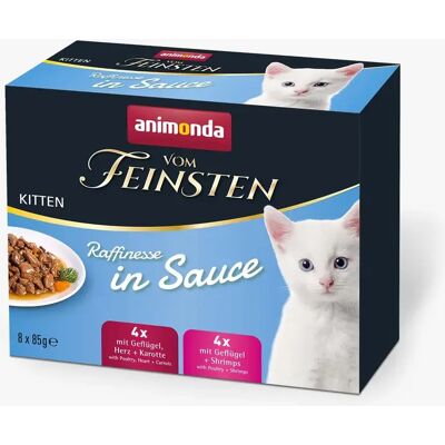 Animonda Vom Feinsten Kitten Raffinesse in Sauce, Kissan märkäruoka, 8 x 85 g Animonda Vom Feinsten Kitten Raffinesse in Sauce, Kissan märkäruoka, 8 x 85 g