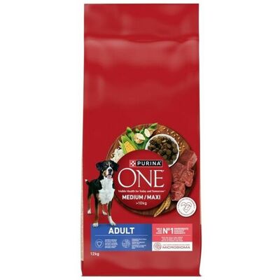 Purina One Naudanliha ja Riisi koiranruoka - Keskipitkä/Suuri Purina One Naudanliha ja Riisi koiranruoka - Keskipitkä/Suuri