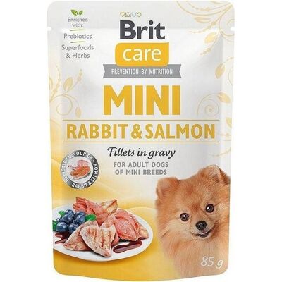 Brit Care Mini Kanin & Lohi kastikkeessa - Koiranruoka Brit Care Mini Kanin & Lohi kastikkeessa - Koiranruoka