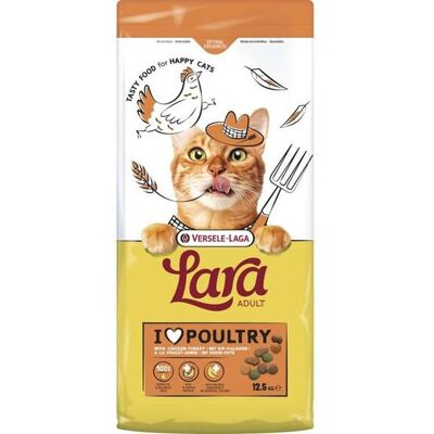 Versele-laga Lara Chicken & Turkey, Kissan kuivaruoka, Adult, 12,5 kg Versele-laga Lara Chicken & Turkey, Kissan kuivaruoka, Adult, 12,5 kg