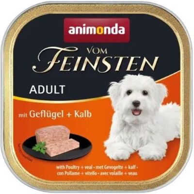 Animonda Vom Feinsten Poultry & Veal, Koiran märkäruoka, Adult, Viljaton, 150 g Animonda Vom Feinsten Poultry & Veal, Koiran märkäruoka, Adult, Viljaton, 150 g