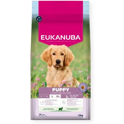 Eukanuba Puppy & Junior Large Breed Lamb & Rice, Koiran kuivaruoka, Herkkä ruoansulatus, Herkkä iho, 12 kg Eukanuba Puppy & Junior Large Breed Lamb & Rice, Koiran kuivaruoka, Herkkä ruoansulatus, Herkkä iho, 12 kg