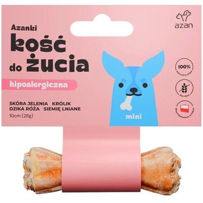 BRIT Azanki Hypoallergenic Deer Skin Bone with Rabbit and Flaxseed MINI (10 cm), Koiran herkku, Viljaton BRIT Azanki Hypoallergenic Deer Skin Bone with Rabbit and Flaxseed MINI (10 cm), Koiran herkku, Viljaton