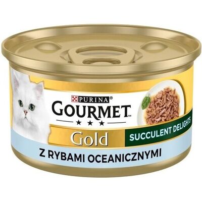Purina Gourmet Gold Succulent Delights Ocean Fish, Kissan märkäruoka, Adult, 85 g Purina Gourmet Gold Succulent Delights Ocean Fish, Kissan märkäruoka, Adult, 85 g