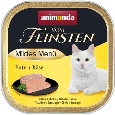 Animonda Vom Feinsten Adult Mild Menu Turkey with Cheese, Kissan märkäruoka, Sensitive, 100 g Animonda Vom Feinsten Adult Mild Menu Turkey with Cheese, Kissan märkäruoka, Sensitive, 100 g