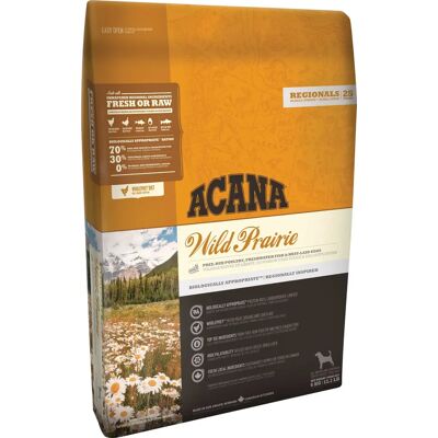 ACANA Highest Protein Wild Prairie, Koiran kuivaruoka, Adult, Viljaton, 11,4 kg ACANA Highest Protein Wild Prairie, Koiran kuivaruoka, Adult, Viljaton, 11,4 kg