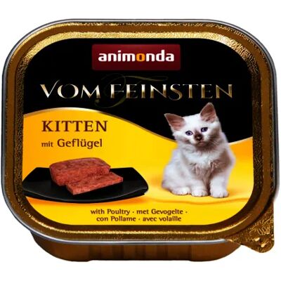 Animonda Vom Feinsten Kitten Poultry, Kissan märkäruoka, 100 g Animonda Vom Feinsten Kitten Poultry, Kissan märkäruoka, 100 g