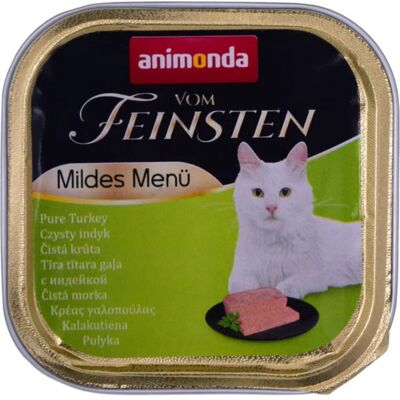 Animonda Vom Feinsten Mildes Menu Turkey, Kissan märkäruoka, Adult, Herkkä ruoansulatus, 100 g Animonda Vom Feinsten Mildes Menu Turkey, Kissan märkäruoka, Adult, Herkkä ruoansulatus, 100 g