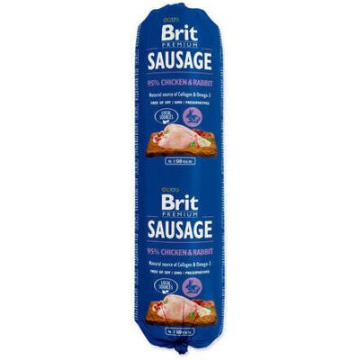 Brit Premium Sausage Chicken & Rabbit, Koiran märkäruoka, Adult, 800 g Brit Premium Sausage Chicken & Rabbit, Koiran märkäruoka, Adult, 800 g