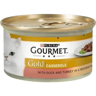 Purina Gourmet Gold Casserole Duck and Turkey, Kissan märkäruoka, Adult, 85 g Purina Gourmet Gold Casserole Duck and Turkey, Kissan märkäruoka, Adult, 85 g