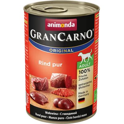 Animonda GranCarno Adult Beef, Koiran märkäruoka, Viljaton, 400 g Animonda GranCarno Adult Beef, Koiran märkäruoka, Viljaton, 400 g