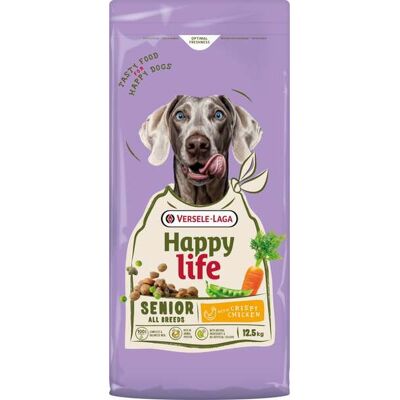 Versele-Laga Happy Life Senior Light with Chicken, Koiran kuivaruoka, 12,5 kg Versele-Laga Happy Life Senior Light with Chicken, Koiran kuivaruoka, 12,5 kg