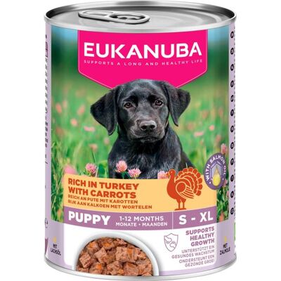 Eukanuba Life Care Puppy Rich in Turkey with Carrots, Koiran märkäruoka, 400 g Eukanuba Life Care Puppy Rich in Turkey with Carrots, Koiran märkäruoka, 400 g