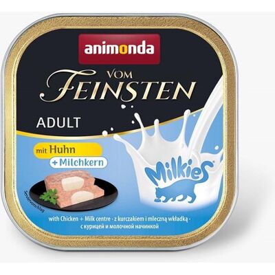 Animonda Vom Feinsten - Märkäruoka aikuisille kissoille maidontäytteellä - Kana - 32x100g Animonda Vom Feinsten - Märkäruoka aikuisille kissoille maidontäytteellä - Kana - 32x100g
