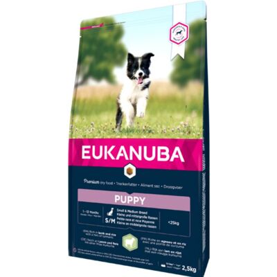 Eukanuba Puppy & Junior Small/Medium Lamb & Rice, Koiran kuivaruoka, 3 kg Eukanuba Puppy & Junior Small/Medium Lamb & Rice, Koiran kuivaruoka, 3 kg