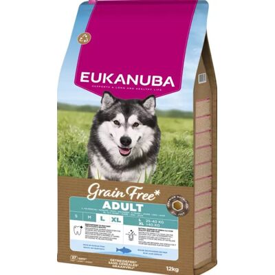 EUKANUBA Grain Free Adult Large & Extra Large Breed Ocean Fish, Koiran kuivaruoka, 12 kg EUKANUBA Grain Free Adult Large & Extra Large Breed Ocean Fish, Koiran kuivaruoka, 12 kg