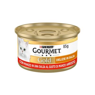 Purina GOURMET Gold Sauce Delight Beef, Kissan märkäruoka, Adult, 85 g Purina GOURMET Gold Sauce Delight Beef, Kissan märkäruoka, Adult, 85 g