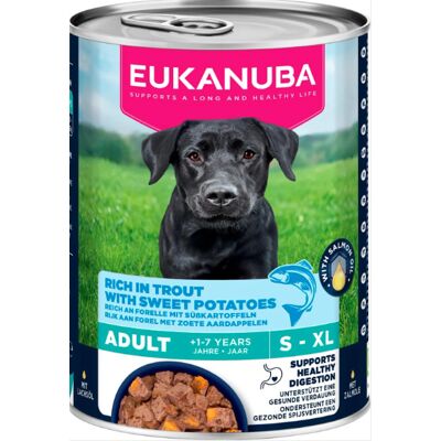 Eukanuba Life Care Trout and Sweet Potato, Koiran märkäruoka, Adult, 400 g Eukanuba Life Care Trout and Sweet Potato, Koiran märkäruoka, Adult, 400 g