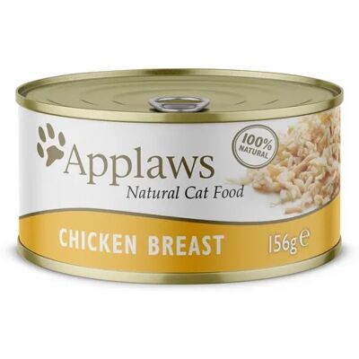 Applaws Chicken Breast in Broth, Kissan märkäruoka, Adult, 156 g Applaws Chicken Breast in Broth, Kissan märkäruoka, Adult, 156 g