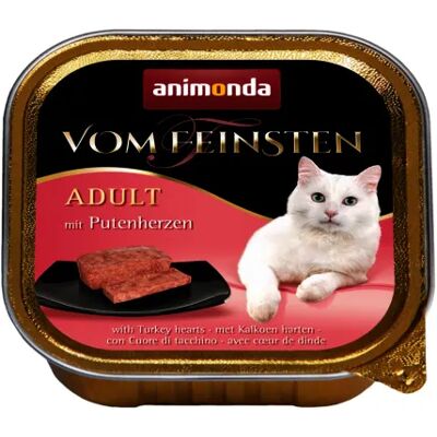 Animonda Vom Feinsten Turkey Hearts, Kissan märkäruoka, Adult, 100 g Animonda Vom Feinsten Turkey Hearts, Kissan märkäruoka, Adult, 100 g