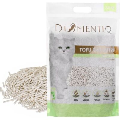 DIAMENTIQ Tofu Matcha Ultra Clumping -paakkuuntuva kissanhiekka, hajusteeton, huuhdeltava, biohajoava, 2,5 kg DIAMENTIQ Tofu Matcha Ultra Clumping -paakkuuntuva kissanhiekka, hajusteeton, huuhdeltava, biohajoava, 2,5 kg