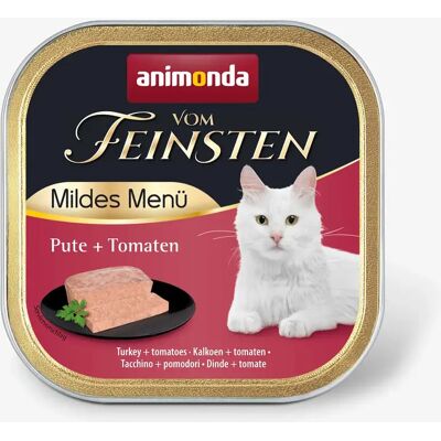 Animonda Vom Feinsten Adult Mild Menu Turkey with Tomatoes, Kissan märkäruoka, 100 g Animonda Vom Feinsten Adult Mild Menu Turkey with Tomatoes, Kissan märkäruoka, 100 g