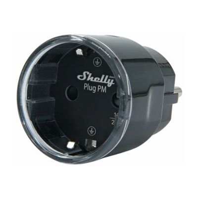 Shelly Plug PM Gen3 - 16A musta pistorasiaan kytkettävä Wifi-liitännäinen energiamittari Shelly Plug PM Gen3 - 16A musta pistorasiaan kytkettävä Wifi-liitännäinen energiamittari
