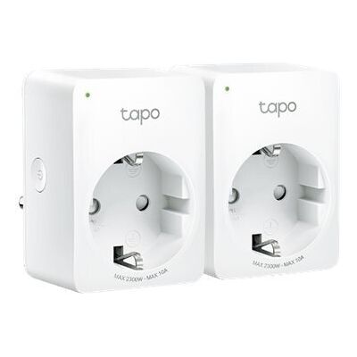 TP-Link Tapo P100 -älypistorasia, 10A, Wi-Fi, 2-pack TP-Link Tapo P100 -älypistorasia, 10A, Wi-Fi, 2-pack