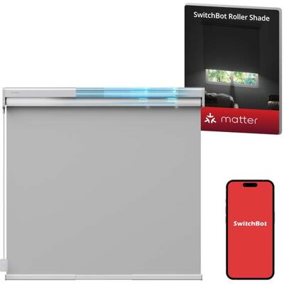 SwitchBot Roller Shade - Älykäs rullaverho, harmaa SwitchBot Roller Shade - Älykäs rullaverho, harmaa