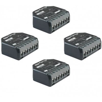 Shelly 2PM Gen4 4-pack -2-kanavainen älykäs kytkin verhojen, sälekaihtimien ja ikkunaluukkujen ohjaukseen Shelly 2PM Gen4 4-pack -2-kanavainen älykäs kytkin verhojen, sälekaihtimien ja ikkunaluukkujen ohjaukseen
