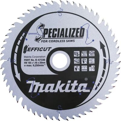 Makita B-57336 Pyörösahanterä - 56 hammasta, hopea, 165 x 20 mm Makita B-57336 Pyörösahanterä - 56 hammasta, hopea, 165 x 20 mm