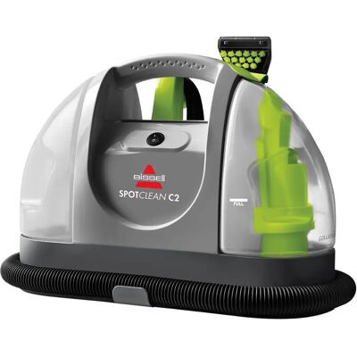 BISSELL SpotClean C2 kannettava tekstiilipesuri, 370 wattia, 1,4 litraa, musta, vihreä, harmaa BISSELL SpotClean C2 kannettava tekstiilipesuri, 370 wattia, 1,4 litraa, musta, vihreä, harmaa