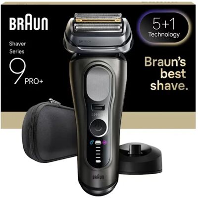 Braun Series 9 Pro+ 554237 märkä- ja kuiva-ajoon -parranajokone, musta, harmaa Braun Series 9 Pro+ 554237 märkä- ja kuiva-ajoon -parranajokone, musta, harmaa