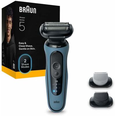 Braun Series 5 52-A1650s märkä- ja kuiva-ajoon -parranajokone, Lightblue (Azure) Braun Series 5 52-A1650s märkä- ja kuiva-ajoon -parranajokone, Lightblue (Azure)