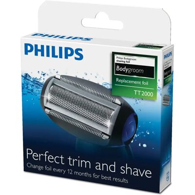 Philips TT2000/43 -vaihtoteräverkko, musta, ruostumaton teräs Philips TT2000/43 -vaihtoteräverkko, musta, ruostumaton teräs